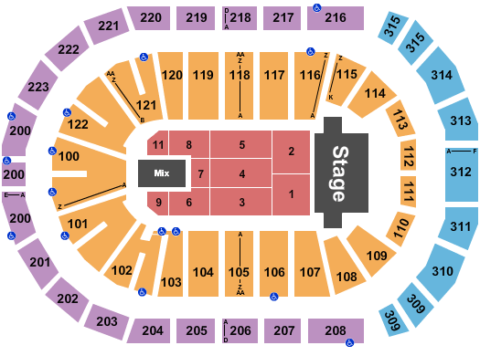 Gas South Arena Barry Manilow Seating Chart